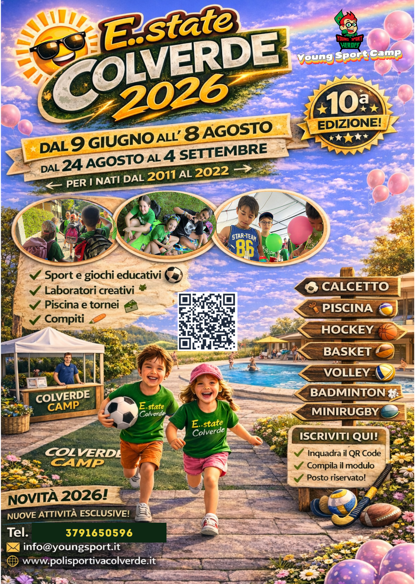 Centro Estivo E…state Colverde 2026 alla sua 10 edizione!!!!!!